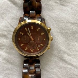 Michael Kors tortoise watch